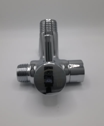AS Shower head 3-Way Valve Diverter - Chrome Finish