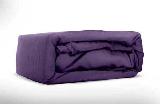 Blended Bamboo 2000 Classic Sheet Set in Purple-Folded 