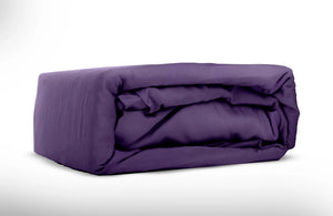 Blended Bamboo 2000 Classic Sheet Set in Purple-Folded 