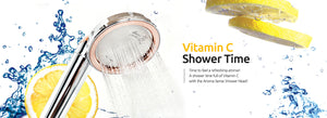 Chlorine free shower water softener and increases water pressure by 2x